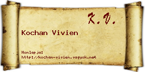 Kochan Vivien névjegykártya